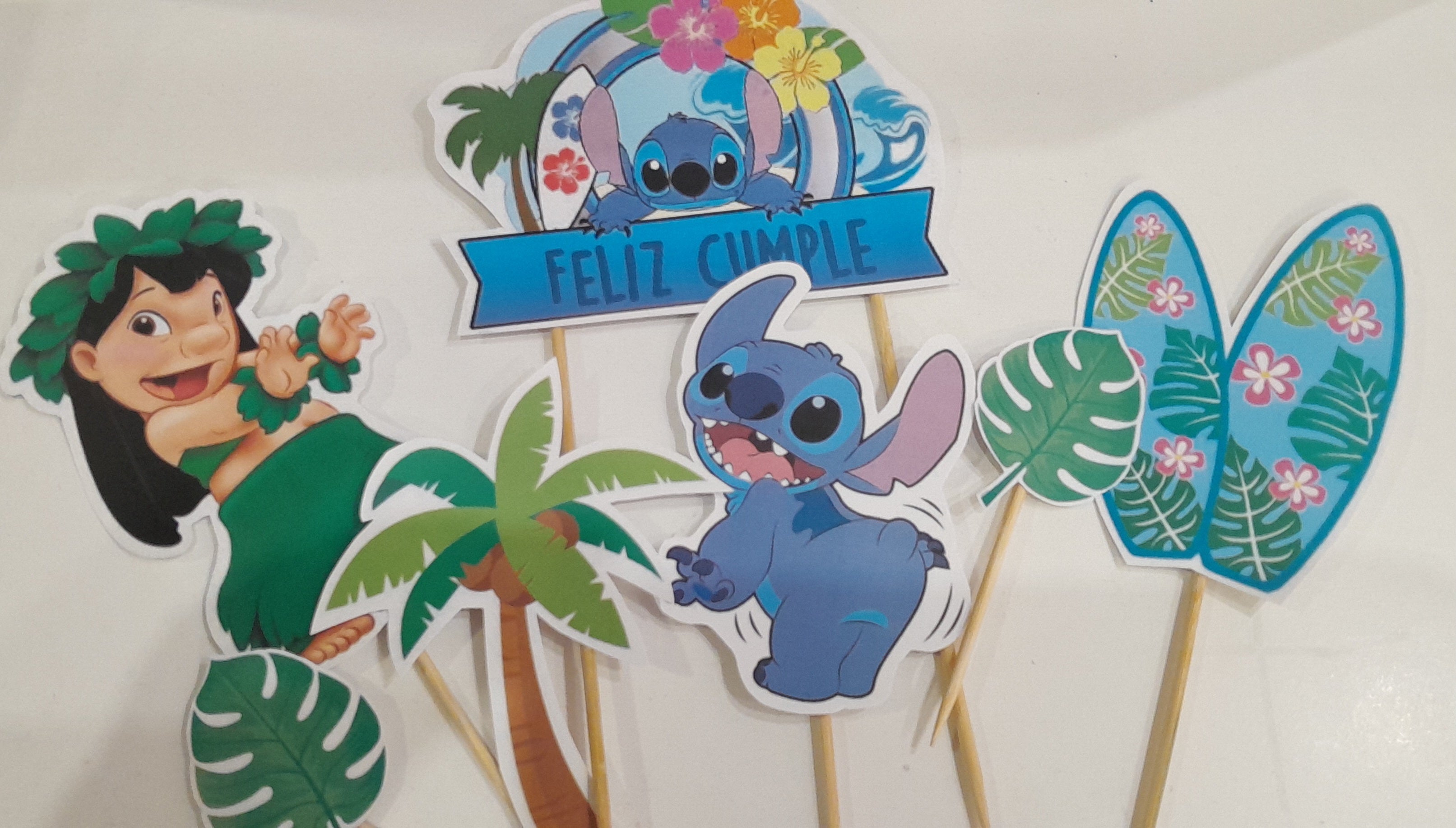 Topper para tarta de stich