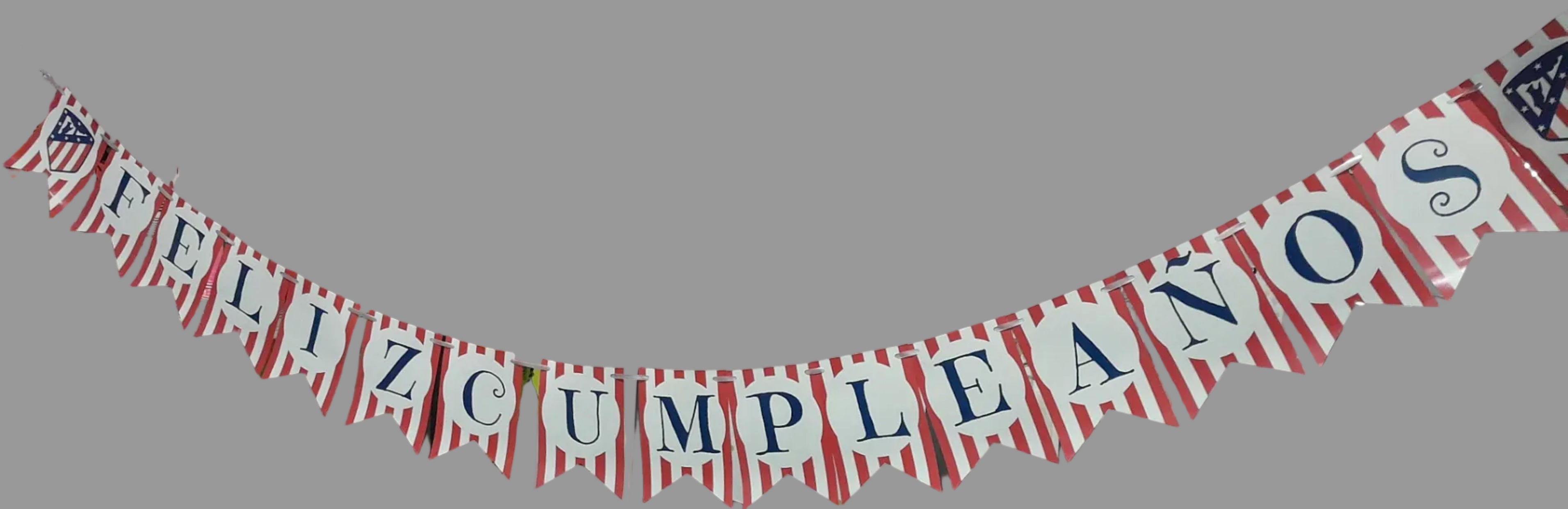 Guirnalda Feliz Cumpleaños atletico madrid