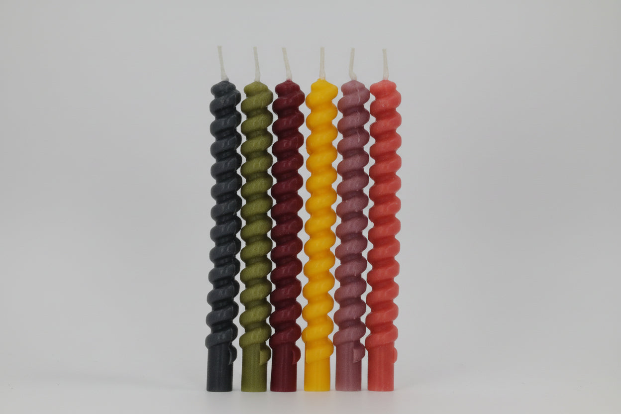 Velas de Cumpleaños Tonos Otoñales 12 unidades