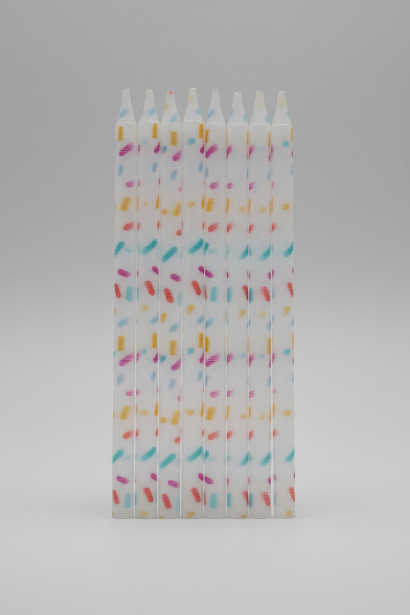 Velas Rayas Multicolor - Pack 24 unidades