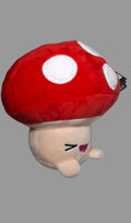 Peluche Hongo Kawaii Rojo de 18cm