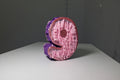 Mini Piñata Número 9 Rosa y Morado - 10cm Cumpleaños