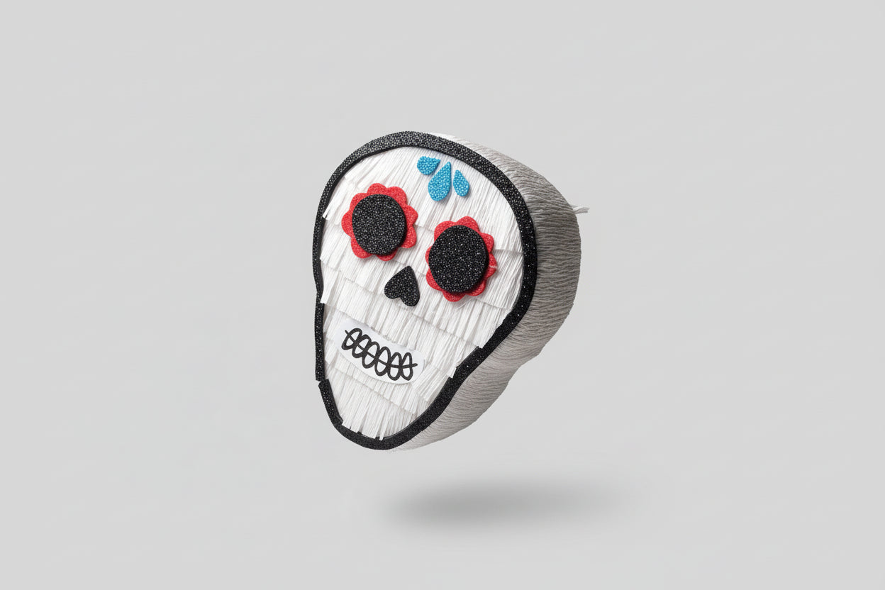 Mini Piñata Calavera Mexicana Sugar Skull - 10cm Día de Muertos