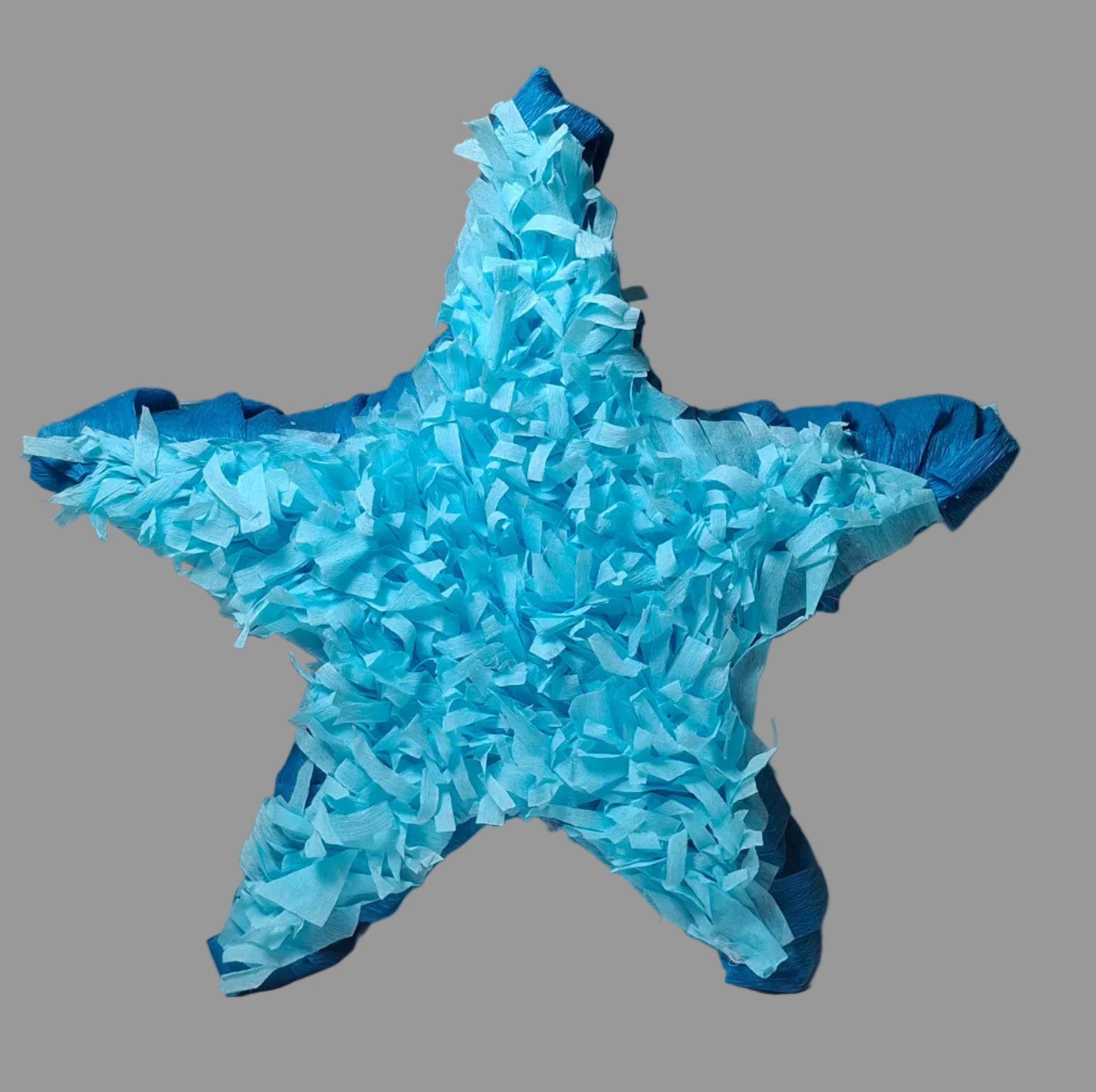 Piñata Estrella Azul con Flecos de 10cm