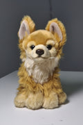 Peluche caniche de pelo largo de 18cm