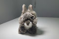 Peluche Conejito Gris Esponjoso de 15cm