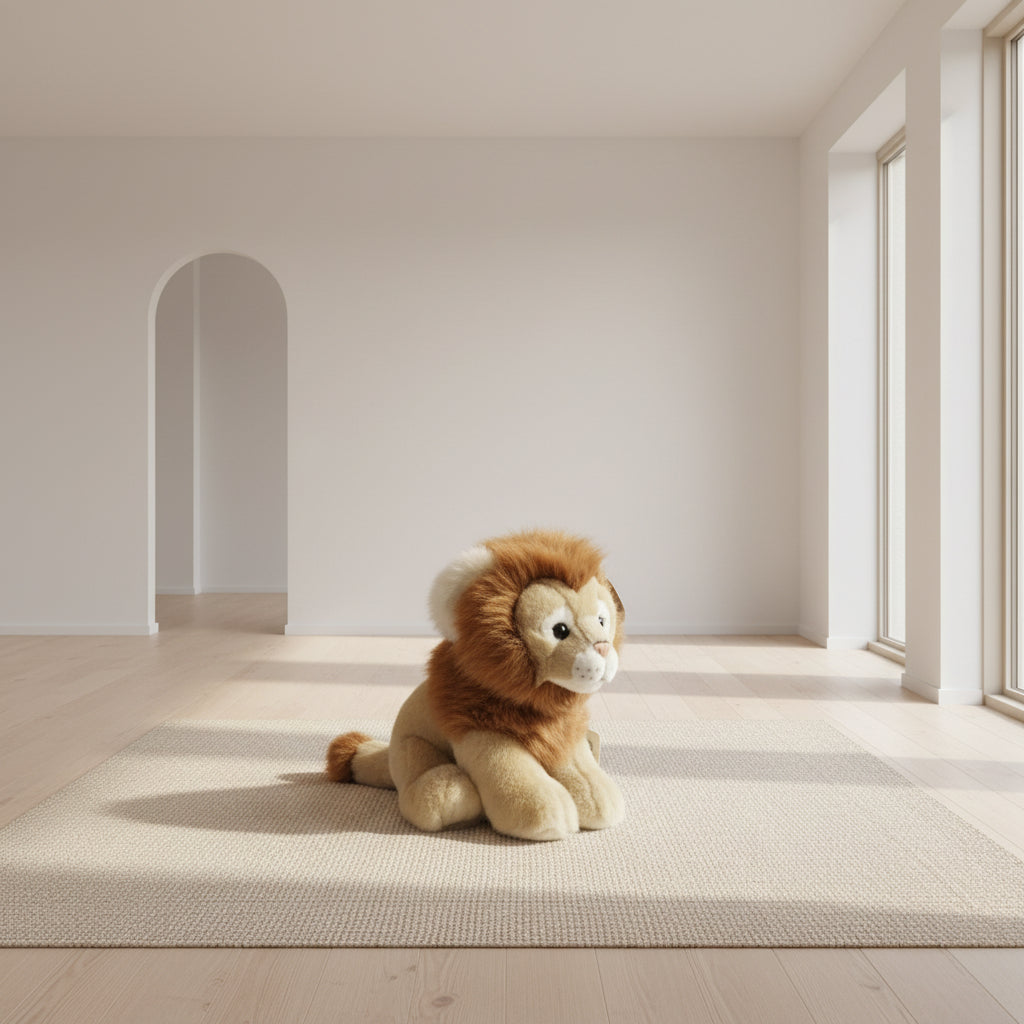 Peluche León Realista con Melena de 20cm