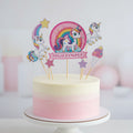 Set Decoración para Tarta Unicornios Mágicos