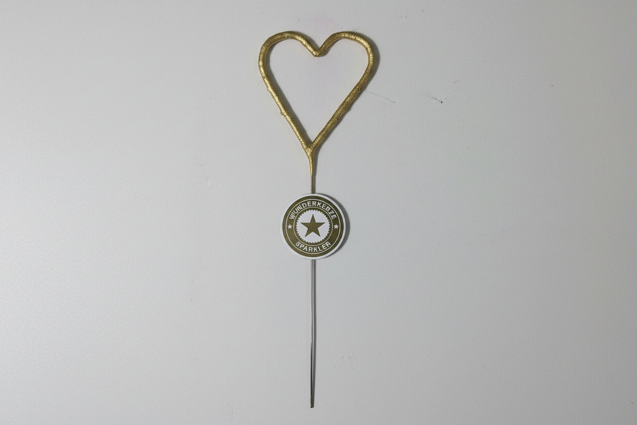 Bengala corazón dorada