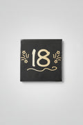 Servilletas 18 Años - Negro y Dorado x 16u