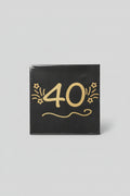 Servilletas 40 Años - Pack Celebración