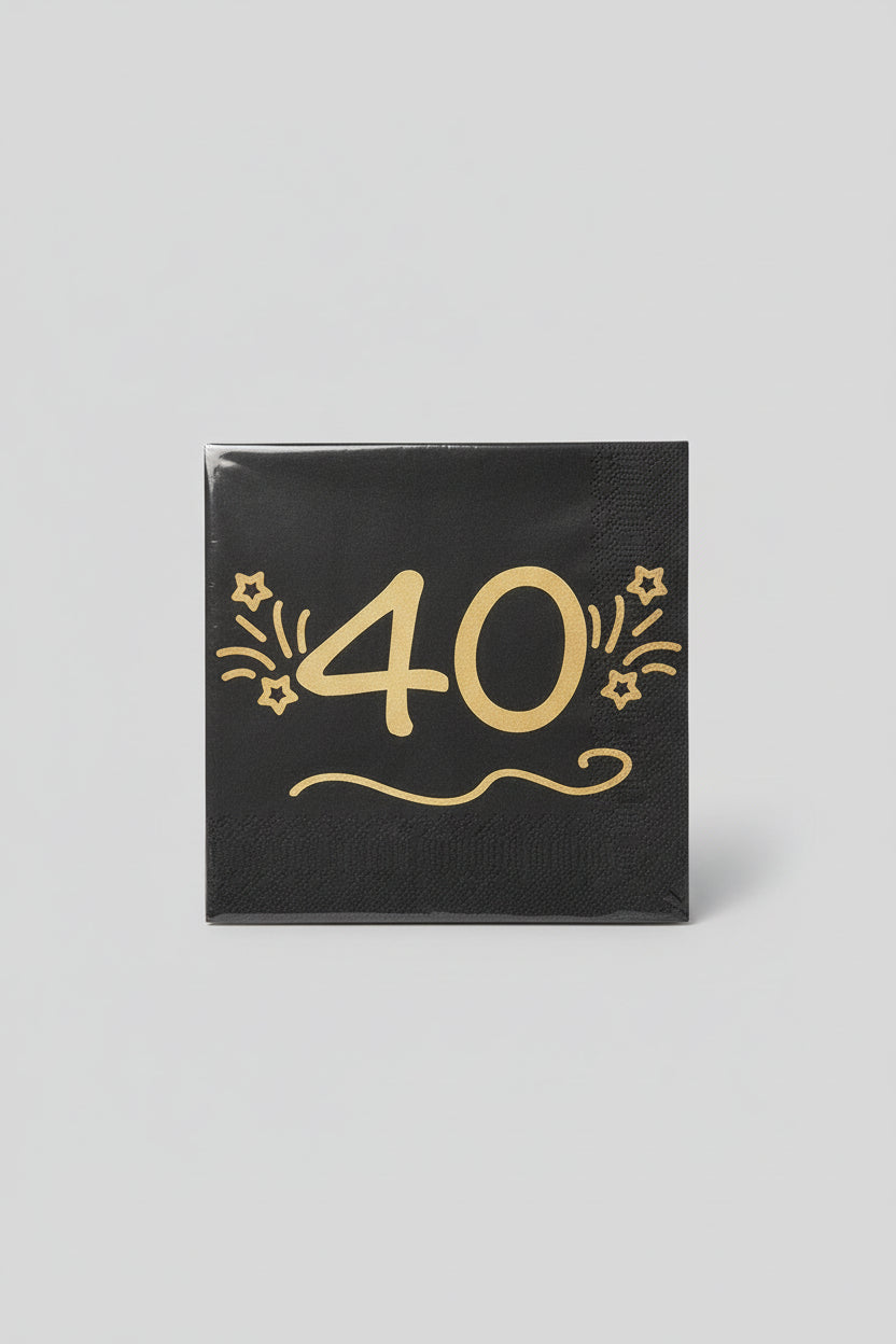 Servilletas 40 Años - Pack Celebración