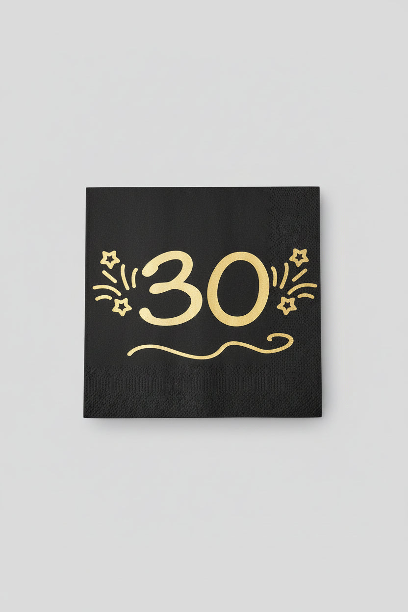Servilletas 30 Años - Pack Celebración x 16u