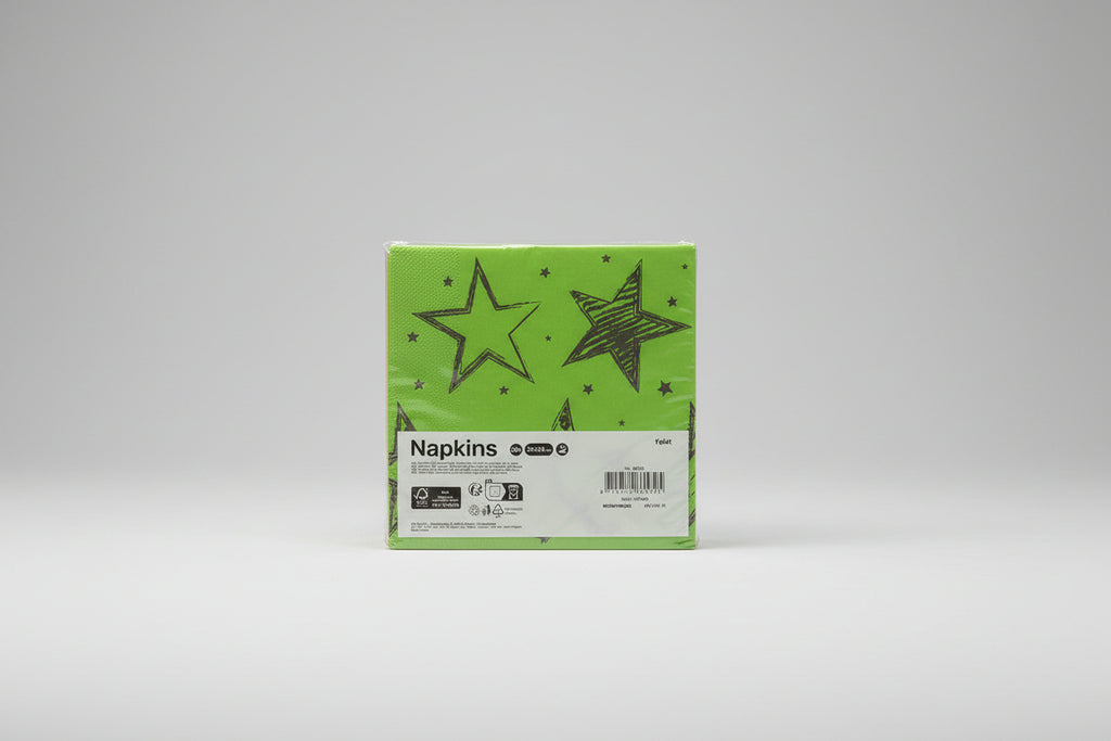 Servilletas Estrellas Rosas - Pack Celebración x 16u