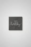 Servilletas Happy Birthday - Pack Celebración negro x 20u