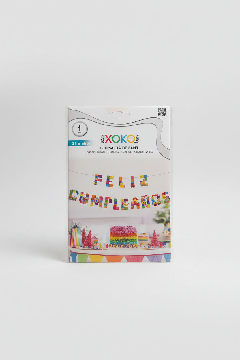 Banderín Feliz cumpleaños