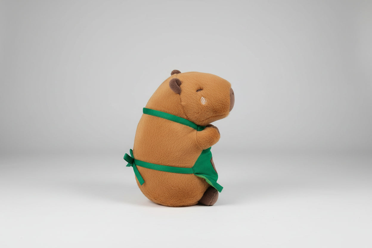 Peluche de capibara barista