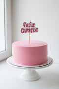 Topper para tarta feliz cumple