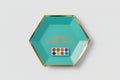 Pack de 8 Platos Hexagonales de Colores