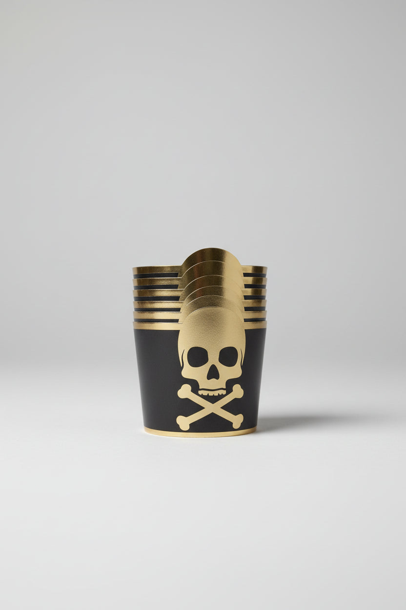 Potecitos Calavera Pirata x 8u