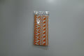 Pack de Pajitas de Papel Naranja con Diseños x 15u