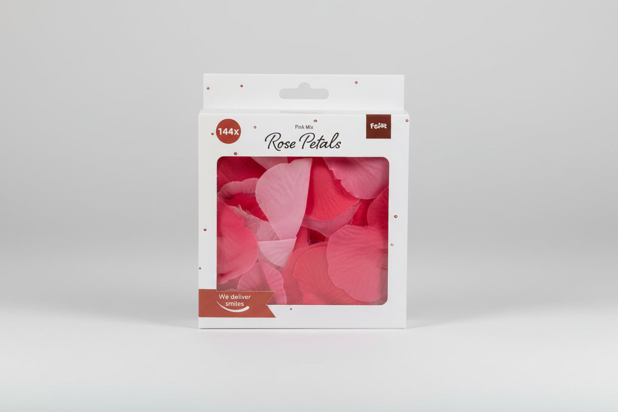 Pétalos de Rosa Decorativos Rosa y Fucsia - 144 Unidades