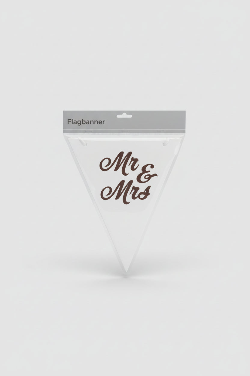 Banderin Mr & Mrs (Sr y Sra)