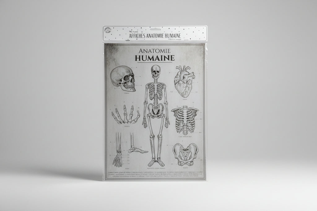 Conjunto de Pósters Educativos/ decorativos - Anatomía Humaine y Dionée Attrape-Mouche