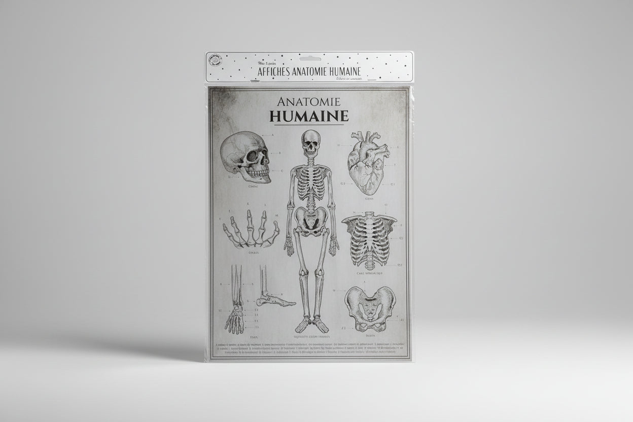 Conjunto de Pósters Educativos/ decorativos - Anatomía Humaine y Dionée Attrape-Mouche