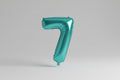 Globo Número 7 Turquesa x 86cm