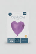 Globo Foil Corazón Púrpura Brillante