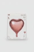 Globo Foil Corazón oro Rosa 45cm Brillante