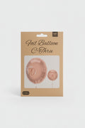 Globo de foil "Felices 70" rosa pastel brillante de 45 cm
