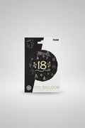 Globo de foil redondo con número 18 de 45 cm