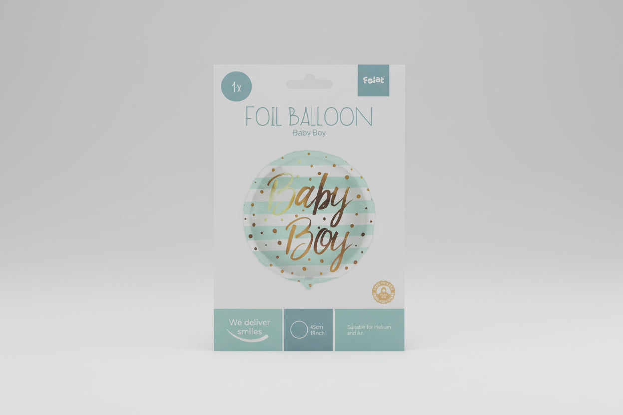 Globo de foil "Baby Boy" azul de 45 cm