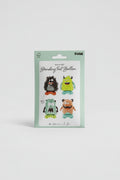Set 4 Globos Foil Monstruos Divertidos 40cm - Spooky Friends Fun