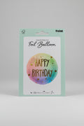 Globo happy birthday star, multicolor x 45cm