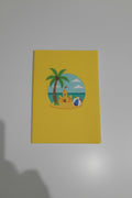 Tarjeta de felicitación 3d pop up vacaciones