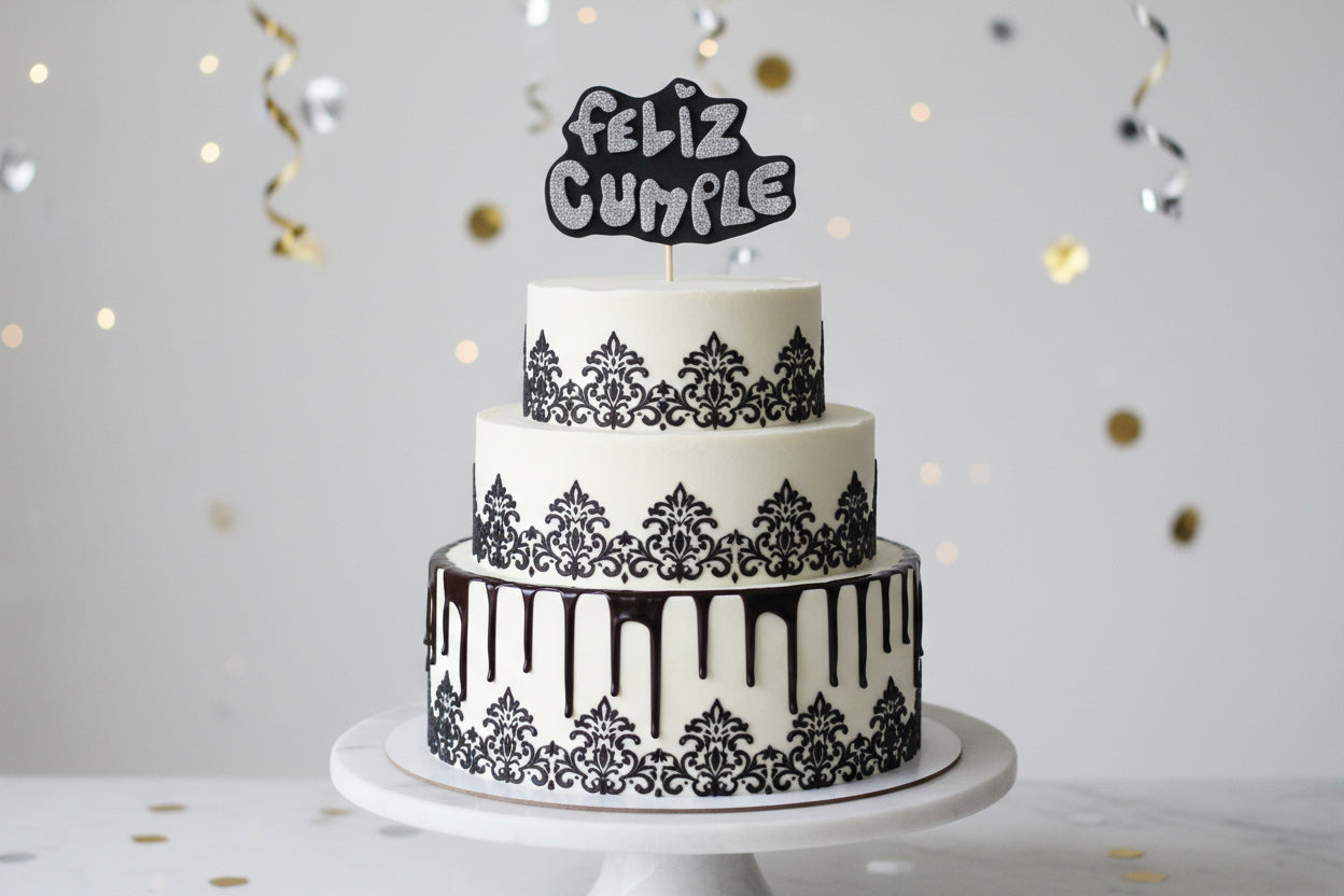 Topper para tarta Feliz cumple