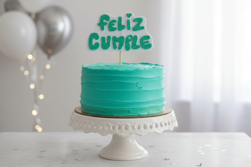 Topper para tarta Feliz cumple