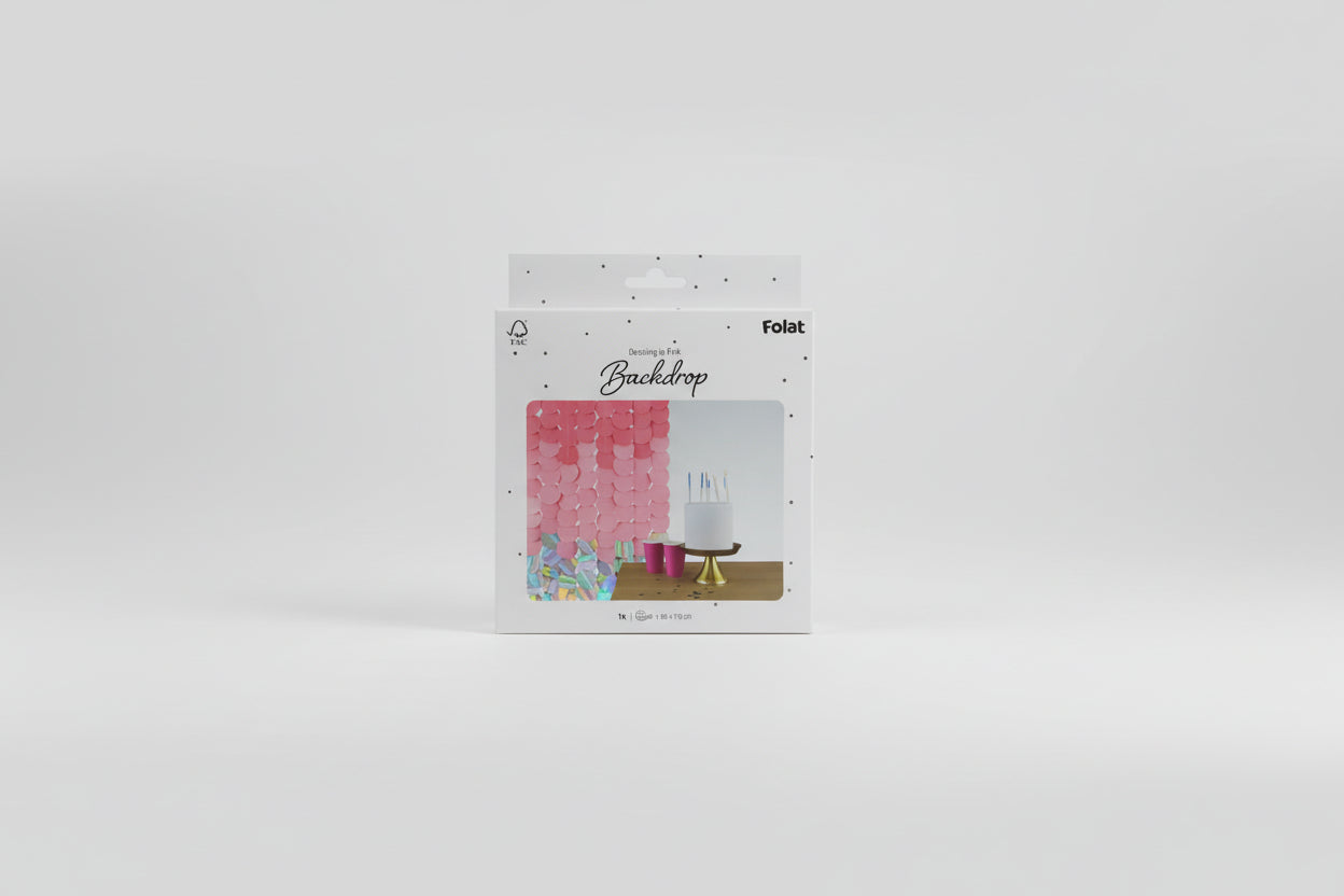 Cortina decorativa rosa y plateado