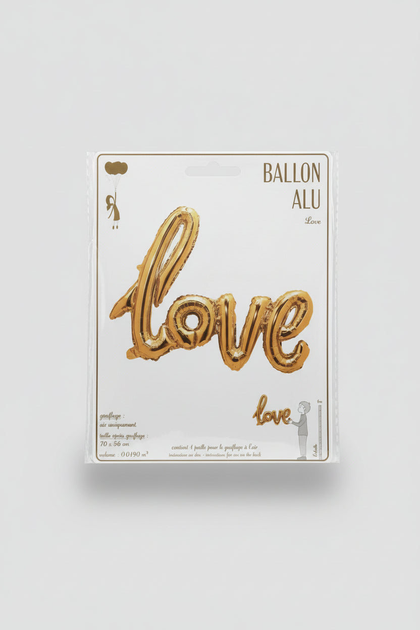 Globo Love dorado