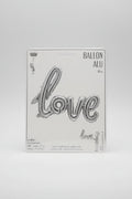 Globo Love plateado