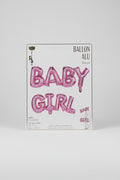Globos de letras Baby Girl rosa