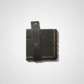 Servilleta Negra con borde ondulado dorado x 16u
