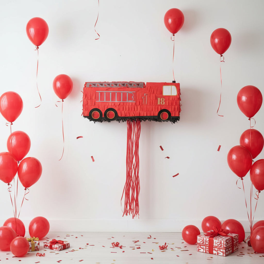 Piñata de Camión de bomberos