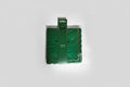Servilleta Verde con borde ondulado dorado x 16u